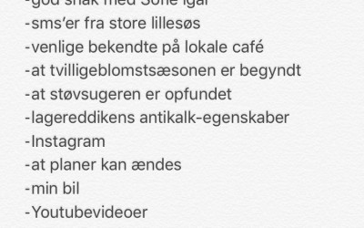 #TirsdagsTaknemmelighed 16. Maj’17