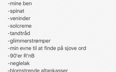 #TirsdagsTaknemmelighed 20. Juni’17