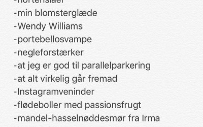 #TirsdagsTaknemmelighed 6. Juni’17