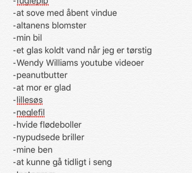 #TirsdagsTaknemmelighed 13. Juni’17