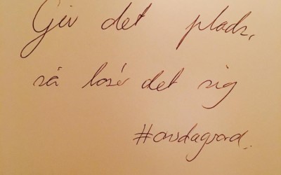 #OnsdagsOrd 16. August’17