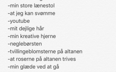 #TirsdagsTaknemmelighed 15. August’17