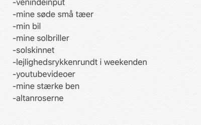 #TirsdagsTaknemmelighed 29. August’17