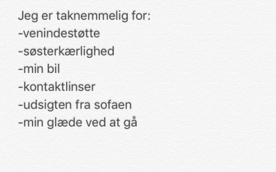 #TirsdagsTaknemmelighed 5. September’17