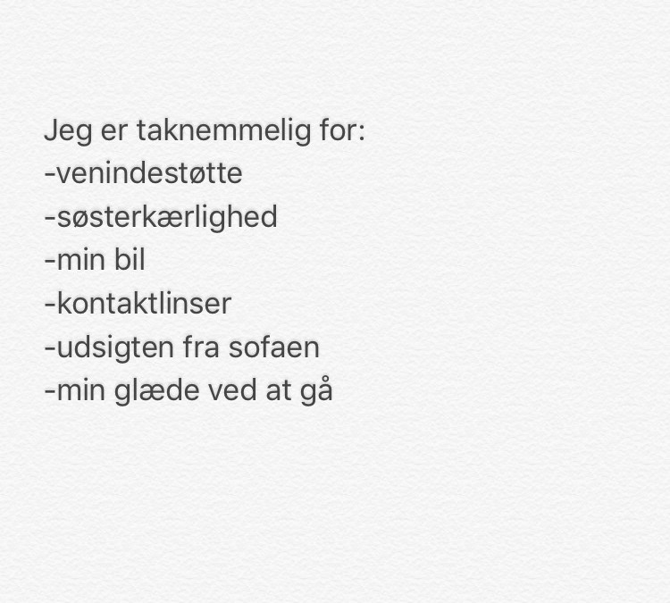 #TirsdagsTaknemmelighed 5. September’17