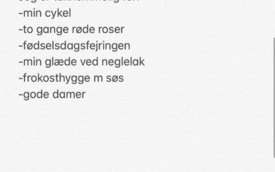 Uge 6, 2019 #tirsdagstaknemmelighed