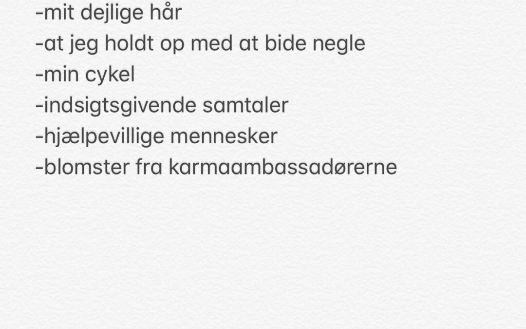 Uge 9, 2019: #tirsdagstaknemmelighed