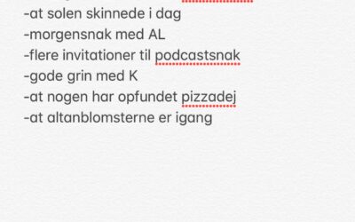 Uge 12, 2019: #tirsdagstaknemmelighed