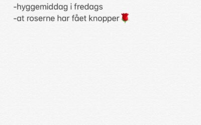 Uge 19, 2019: #tirsdagstaknemmelighed
